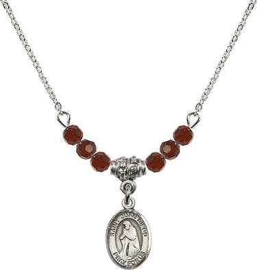 St. Juan Diego Birthstone Necklace | 1/2 inch | 4mm Beads