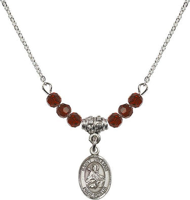 St. William of Rochester Birthstone Necklace | 1/2 inch | 4mm Beads