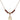 Saint Zachary Birthstone Necklace | 1/2 inch | 4mm Beads  Garnet 14kt Gold Filled