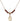 Saint Zachary Birthstone Necklace | 1/2 inch | 4mm Beads  Garnet 14kt Gold Filled