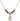 Saint Walburga Birthstone Necklace | 1/2 inch | 4mm Beads  Garnet 14kt Gold Filled