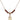 Saint Ursula Birthstone Necklace | 1/2 inch | 4mm Beads  Garnet 14kt Gold Filled