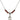 Saint Agnes of Rome Birthstone Necklace | 1/2 inch | 4mm Beads  Garnet Sterling Silver