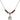 Saint Gemma Galgani Birthstone Necklace | 1/2 inch | 4mm Beads  Garnet Sterling Silver