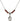 Saint Gemma Galgani Birthstone Necklace | 1/2 inch | 4mm Beads  Garnet Sterling Silver