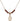 Saint Marcellin Champagnat Birthstone Necklace | 1/2 inch | 4mm Beads  Garnet 14kt Gold Filled