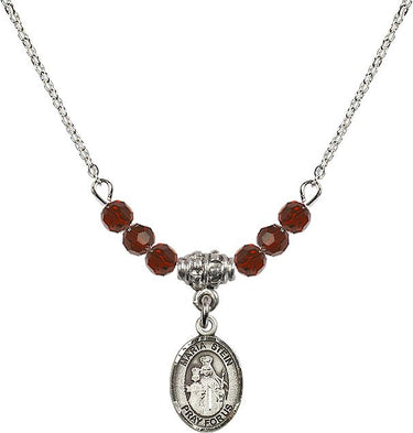 Maria Stein Birthstone Necklace | 1/2 inch | 4mm Beads