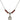 Saint Vincent de Paul Birthstone Necklace | 1/2 inch | 4mm Beads  Garnet Sterling Silver