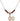 Saint Christopher Birthstone Necklace | 1/2 inch | 4mm Beads  Garnet 14kt Gold Filled