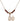 Saint Christopher Birthstone Necklace | 1/2 inch | 4mm Beads  Garnet 14kt Gold Filled