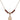 Saint Christopher Birthstone Necklace | 1/2 inch | 4mm Beads  Garnet 14kt Gold Filled
