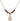 Saint Christopher Birthstone Necklace | 1/2 inch | 4mm Beads  Garnet 14kt Gold Filled