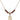 Saint Christopher Birthstone Necklace | 1/2 inch | 4mm Beads  Garnet 14kt Gold Filled