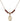 Saint Christopher Birthstone Necklace | 1/2 inch | 4mm Beads  Garnet 14kt Gold Filled