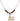 Saint Christopher Birthstone Necklace | 1/2 inch | 4mm Beads  Garnet 14kt Gold Filled