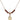 Saint Sebastian Birthstone Necklace | 1/2 inch | 4mm Beads  Garnet 14kt Gold Filled