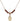 Saint Sebastian Birthstone Necklace | 1/2 inch | 4mm Beads  Garnet 14kt Gold Filled