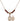 Saint Sebastian Cross Birthstone Necklace | 1/2 inch | 4mm Beads  Garnet 14kt Gold Filled