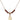 Saint Sebastian Birthstone Necklace | 1/2 inch | 4mm Beads  Garnet 14kt Gold Filled