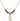 Saint Sebastian Birthstone Necklace | 1/2 inch | 4mm Beads  Garnet 14kt Gold Filled