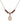 Saint Sebastian Birthstone Necklace | 1/2 inch | 4mm Beads  Garnet 14kt Gold Filled
