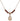 Saint Sebastian Birthstone Necklace | 1/2 inch | 4mm Beads  Garnet 14kt Gold Filled