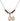 Saint Sebastian Birthstone Necklace | 1/2 inch | 4mm Beads  Garnet 14kt Gold Filled