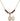 Saint Christopher Birthstone Necklace | 1/2 inch | 4mm Beads  Garnet 14kt Gold Filled