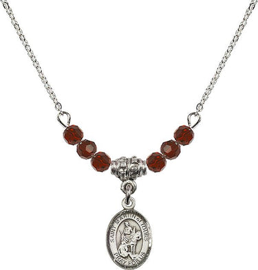 Saint Martin of Tours Birthstone Necklace | 1/2 inch | 4mm Beads
