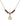 Saint Vincent Ferrer Birthstone Necklace | 1/2 inch | 4mm Beads  Garnet 14kt Gold Filled