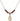 Saint Augustine of Hippo Birthstone Necklace | 1/2 inch | 4mm Beads  Garnet 14kt Gold Filled