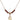 Madonna Birthstone Necklace | 1/2 inch | 4mm Beads  Garnet 14kt Gold Filled