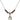 Saint John Neumann Birthstone Necklace | 1/2 inch | 4mm Beads  Garnet Sterling Silver