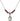Saint John Neumann Birthstone Necklace | 1/2 inch | 4mm Beads  Garnet Sterling Silver