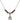 Saint Anastasia Birthstone Necklace | 1/2 inch | 4mm Beads  Garnet Sterling Silver