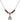 Saint Alexandra Birthstone Necklace | 1/2 inch | 4mm Beads  Garnet Sterling Silver