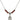 Saint Elizabeth Ann Seton Birthstone Necklace | 1/2 inch | 4mm Beads  Garnet Sterling Silver