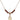 Cross Birthstone Necklace | 1/2 inch | 4mm Beads  Garnet 14kt Gold Filled