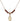 Cross Birthstone Necklace | 1/2 inch | 4mm Beads  Garnet 14kt Gold Filled