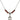 Saint Madeline Sophie Barat Birthstone Necklace | 1/2 inch | 4mm Beads  Garnet Sterling Silver