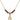 Cross Birthstone Necklace | 1/2 inch | 4mm Beads  Garnet 14kt Gold Filled