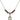 Saint Bartholomew the Apostle Birthstone Necklace | 1/2 inch  Garnet Sterling Silver