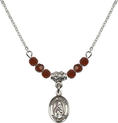 Saint Matilda Birthstone Necklace | 1/2 inch | 4mm Beads