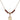 Saint Placidus Birthstone Necklace | 1/2 inch | 4mm Beads  Garnet 14kt Gold Filled