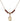 Saint Placidus Birthstone Necklace | 1/2 inch | 4mm Beads  Garnet 14kt Gold Filled