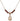 Saint Maurus Birthstone Necklace | 1/2 inch | 4mm Beads  Garnet 14kt Gold Filled