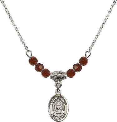 Saint Rebecca Birthstone Necklace | 1/2 inch | 4mm Beads