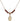 Saint Bernard of Montjoux Birthstone Necklace | 1/2 inch | 4mm Beads  Garnet 14kt Gold Filled