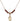 Saint Eugene de Mazenod Birthstone Necklace | 1/2 inch | 4mm Beads  Garnet 14kt Gold Filled