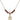 Saint Julia Billiart Birthstone Necklace | 1/2 inch | 4mm Beads  Garnet 14kt Gold Filled